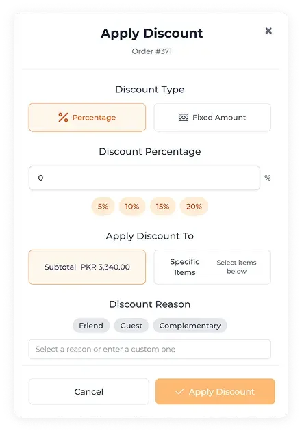 Discounts and Promotions